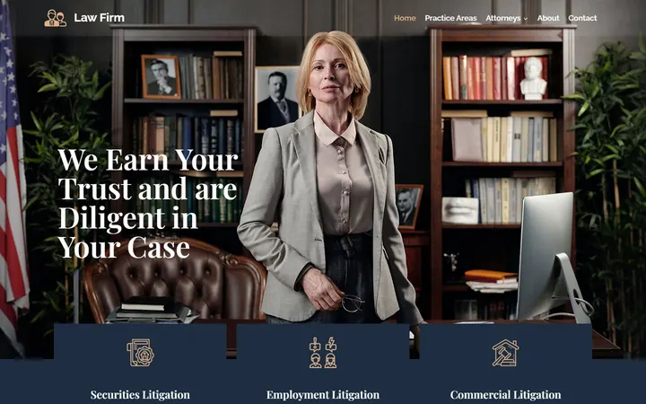 A(z) Law Firm sablonminta képernyőképe